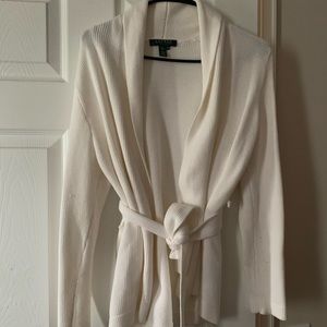 Lauren Ralph Lauren White Cardigan